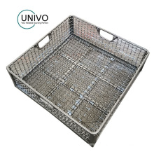 Woven Alloy Mesh Baskets Liners and Part Dividers Heat Treatment Welding Stackable Baskets  WE122403